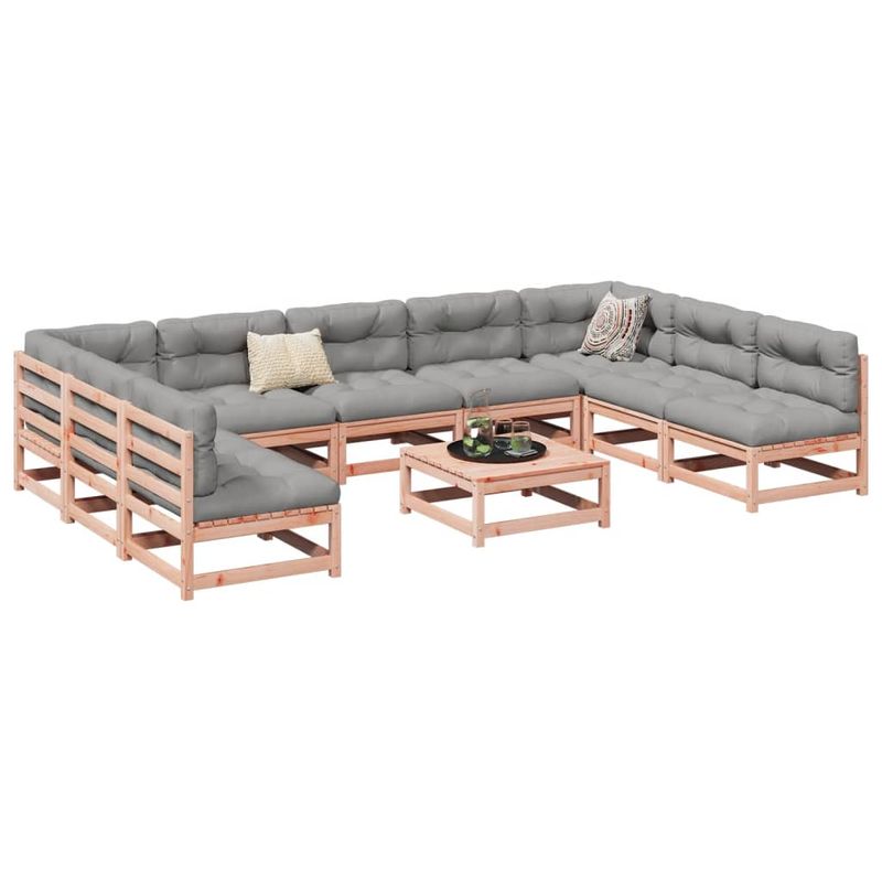 Casa si Gradina - Gradina si terasa - Mobilier exterior - Seturi mobila gradina - Set canapea de gradina, 10 piese, lemn masiv brad douglas - Infinity.ro