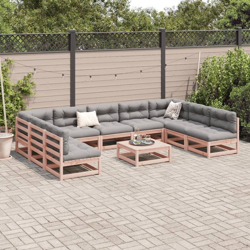 Casa si Gradina - Gradina si terasa - Mobilier exterior - Seturi mobila gradina - Set canapea de gradina, 10 piese, lemn masiv brad douglas - Infinity.ro
