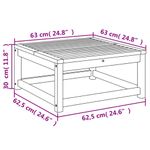 Casa si Gradina - Gradina si terasa - Mobilier exterior - Canapele si fotolii gradina - Masa de gradina, 63x63x30 cm, lemn masiv de acacia - Infinity.ro