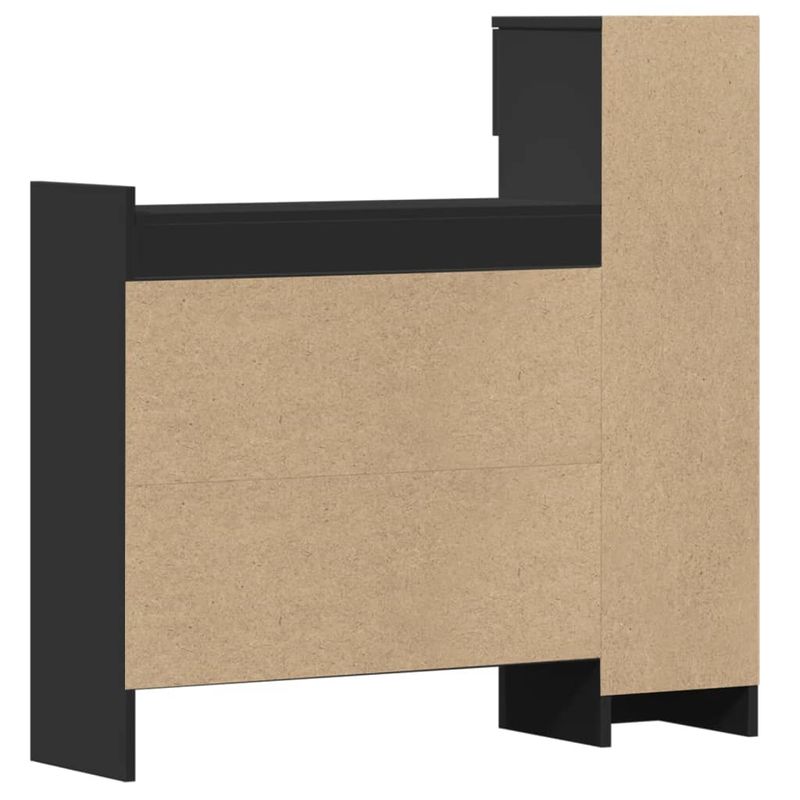 Casa si Gradina - Mobilier - Organizare si depozitare - Organizator incaltaminte - Pantofar, negru, 100,5x28x100 cm, lemn prelucrat - Infinity.ro