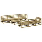Casa si Gradina - Gradina si terasa - Mobilier exterior - Seturi mobila gradina - Set canapea de gradina, 8 piese, lemn de pin tratat - Infinity.ro