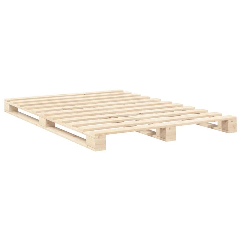 Casa si Gradina - Mobilier - Paturi si accesorii - Paturi - Cadru de pat cu tablie, 140x200 cm, lemn masiv de pin - Infinity.ro