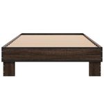 Casa si Gradina - Mobilier - Paturi si accesorii - Paturi - Cadru de pat, stejar maro, 75x190 cm, lemn prelucrat si metal - Infinity.ro