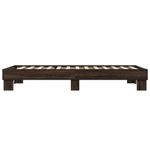 Casa si Gradina - Mobilier - Paturi si accesorii - Paturi - Cadru de pat, stejar maro, 75x190 cm, lemn prelucrat si metal - Infinity.ro