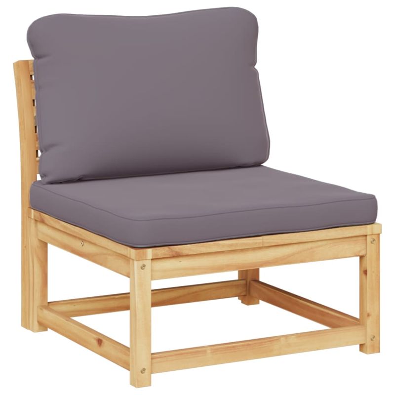 Casa si Gradina - Gradina si terasa - Mobilier exterior - Canapele si fotolii gradina - Set mobilier gradina cu perne, 11 piese, lemn masiv acacia, gri - Infinity.ro