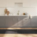 Casa si Gradina - Textile si covoare - Covoare - Covoare casa - Covor dreptunghiular, gri, 70x1000 cm, bambus - Infinity.ro