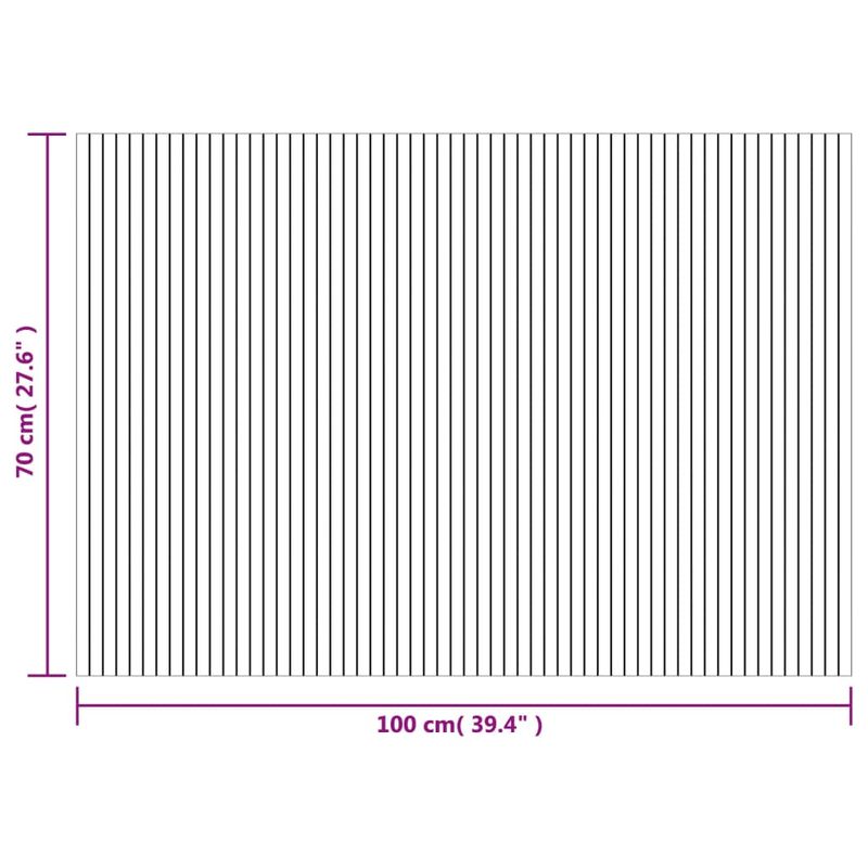 Casa si Gradina - Textile si covoare - Covoare - Covoare casa - Covor dreptunghiular, maro inchis, 70x100 cm, bambus - Infinity.ro