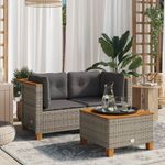 Casa si Gradina - Gradina si terasa - Mobilier exterior - Canapele si fotolii gradina - Canapele de colt de gradina cu perne, 2 buc., poliratan, model 2x colțar (fără sculptură) - Infinity.ro