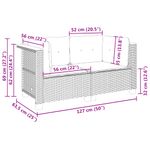 Casa si Gradina - Gradina si terasa - Mobilier exterior - Canapele si fotolii gradina - Canapele de colt de gradina cu perne, 2 buc., poliratan, model 2x colțar (fără sculptură) - Infinity.ro