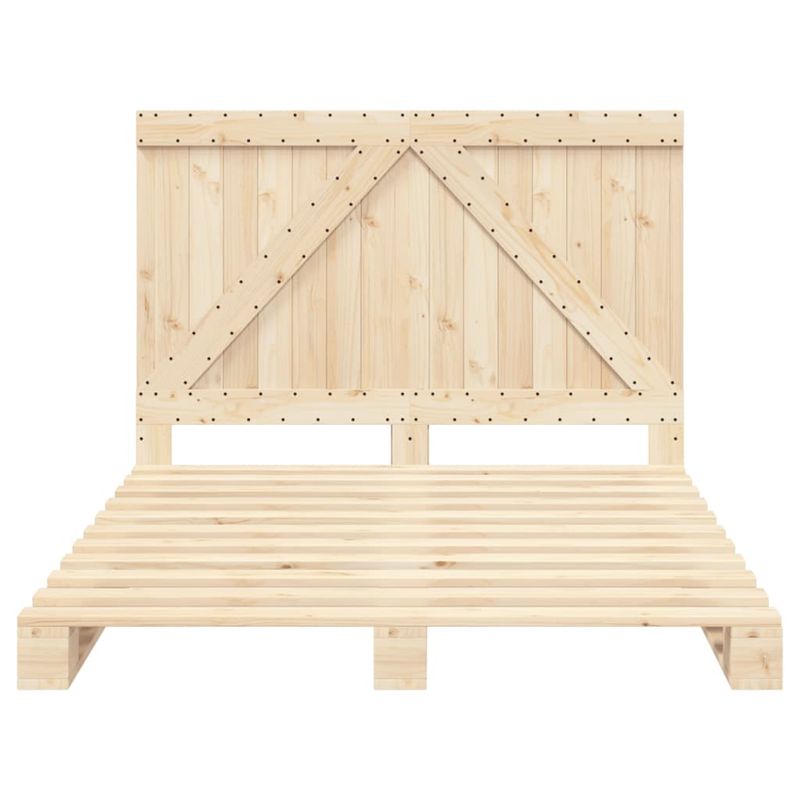 Casa si Gradina - Mobilier - Paturi si accesorii - Paturi - Cadru de pat cu tablie, 160x200 cm, lemn masiv de pin - Infinity.ro