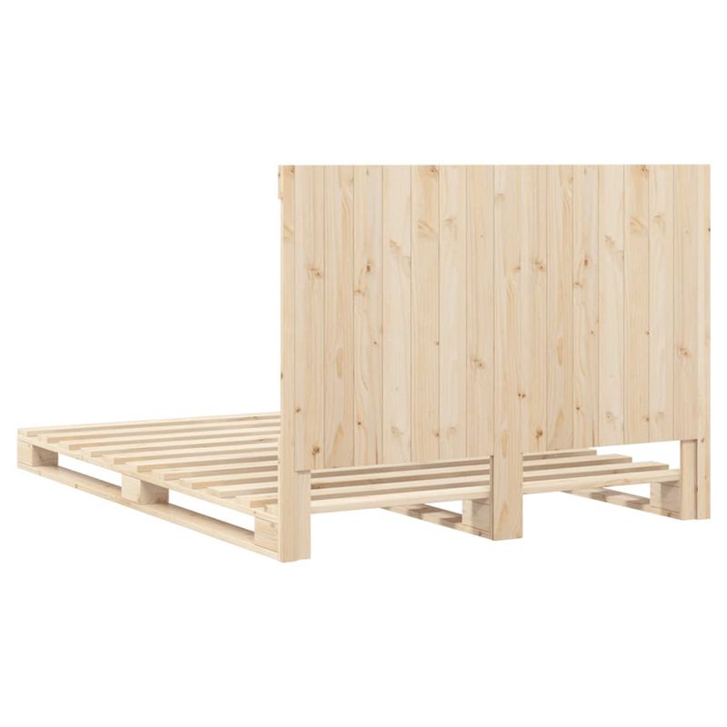 Casa si Gradina - Mobilier - Paturi si accesorii - Paturi - Cadru de pat cu tablie, 160x200 cm, lemn masiv de pin - Infinity.ro