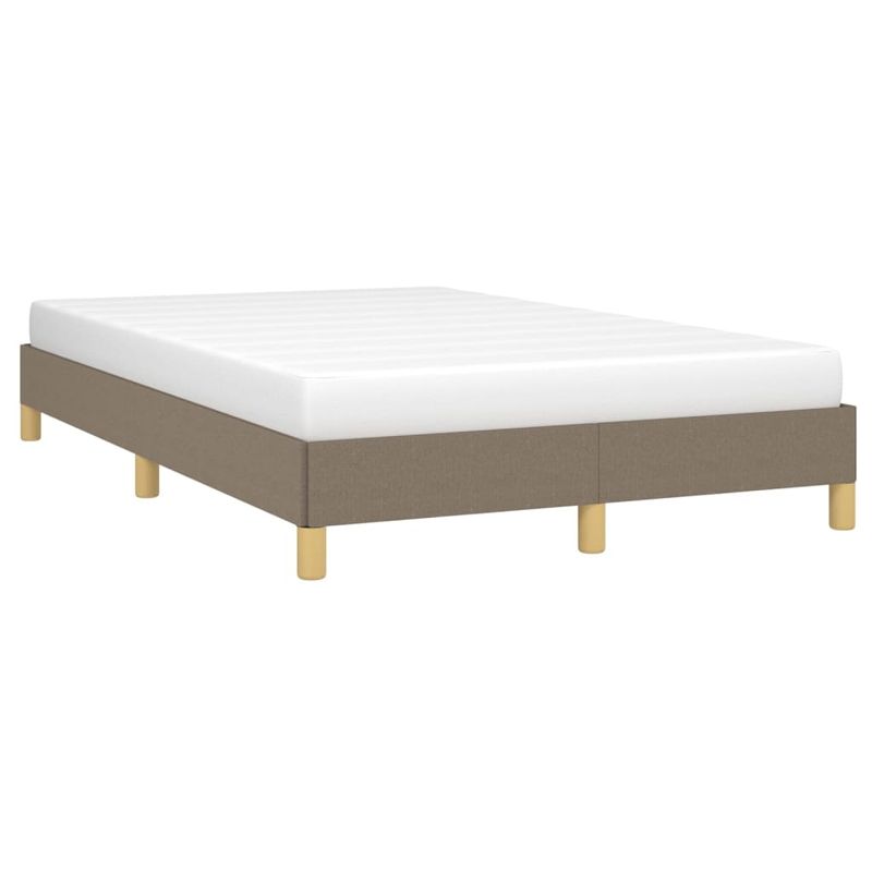 Casa si Gradina - Mobilier - Paturi si accesorii - Paturi - Cadru de pat, gri taupe, 120x190 cm, material textil - Infinity.ro