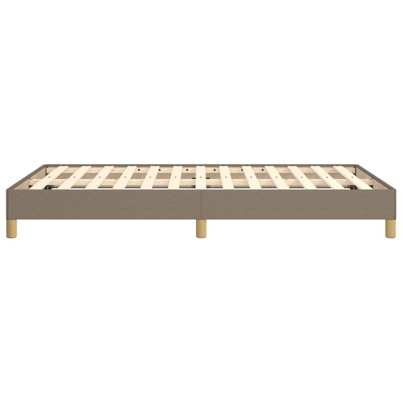 Casa si Gradina - Mobilier - Paturi si accesorii - Paturi - Cadru de pat, gri taupe, 120x190 cm, material textil - Infinity.ro