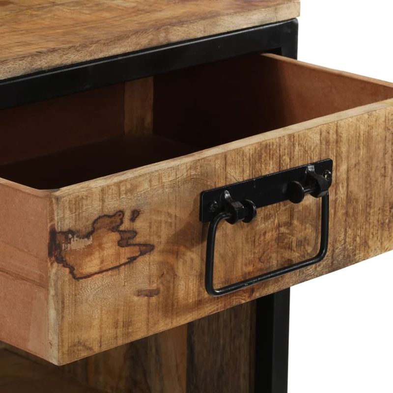 Casa si Gradina - Mobilier - Comode si corpuri - Noptiere - Noptiera, 40x35x40 cm, lemn masiv de mango - Infinity.ro