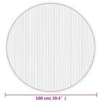 Casa si Gradina - Textile si covoare - Covoare - Covoare casa - Covor rotund, maro inchis, 100 cm, bambus - Infinity.ro