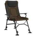 Casa si Gradina - Gradina si terasa - Mobilier exterior - Scaune si sezlonguri gradina - Scaun de pescuit cu cotiera, pliabil, gri taupe - Infinity.ro