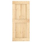 Casa si Gradina - Constructii - Usi interior, exterior si garaj - Usi interior - Usa glisanta cu set feronerie, 90x210 cm, lemn masiv de pin - Infinity.ro