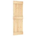 Casa si Gradina/Constructii/Usi interior, exterior si garaj/Usi interior - Usa glisanta cu set de feronerie 70x210 cm, lemn masiv de pin - Infinity.ro