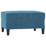 Casa si Gradina - Mobilier - Seturi de mobilier - Seturi living - Set de canapele cu perne, 3 piese, albastru, catifea - Infinity.ro
