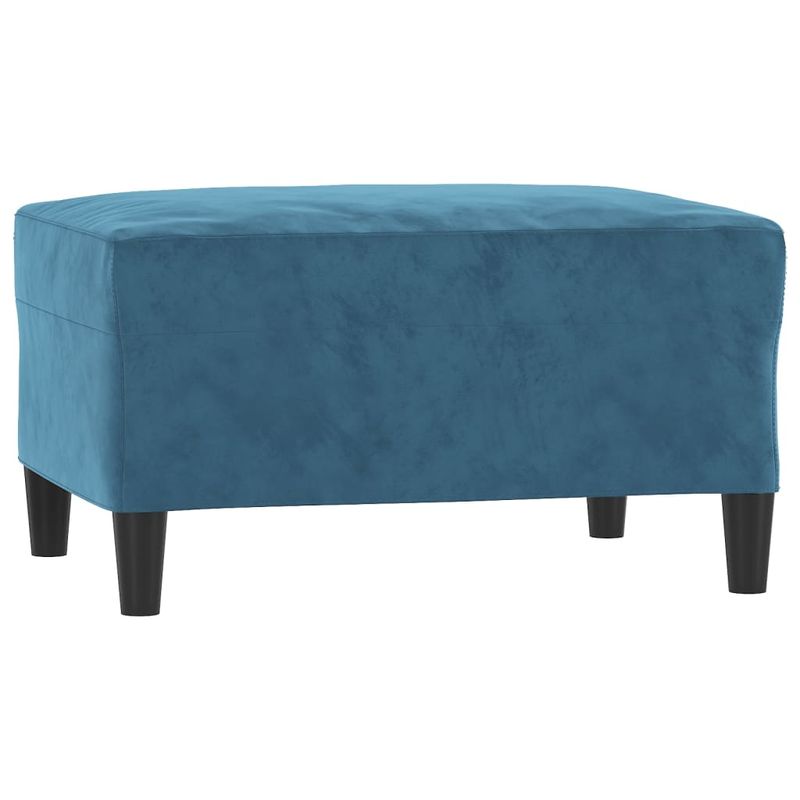 Casa si Gradina - Mobilier - Seturi de mobilier - Seturi living - Set de canapele cu perne, 3 piese, albastru, catifea - Infinity.ro