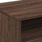 Casa si Gradina - Mobilier - Mese si birouri - Masute de cafea - Masuta de cafea cu lumini LED, stejar maro, 90x49x40 cm - Infinity.ro