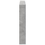 Casa si Gradina - Mobilier - Paturi si accesorii - Accesorii paturi - Tablie de pat cu dulap si LED, gri beton, 160x17x102 cm - Infinity.ro