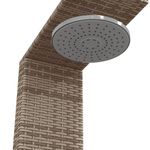 Casa si Gradina - Gradina si terasa - Piscine si accesorii - Accesorii piscine - Dus de exterior, gri, 100x100x241,5 cm, poliratan/lemn acacia - Infinity.ro