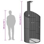 Casa si Gradina - Gradina si terasa - Piscine si accesorii - Accesorii piscine - Dus de exterior, gri, 100x100x241,5 cm, poliratan/lemn acacia - Infinity.ro