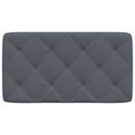 Casa si Gradina - Mobilier - Paturi si accesorii - Accesorii paturi - Perna tablie de pat, gri inchis, 90 cm, catifea - Infinity.ro