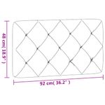 Casa si Gradina - Mobilier - Paturi si accesorii - Accesorii paturi - Perna tablie de pat, gri inchis, 90 cm, catifea - Infinity.ro