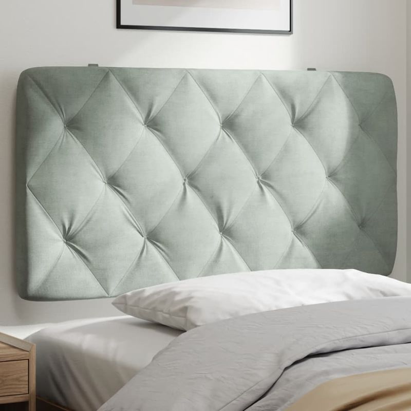Casa si Gradina - Mobilier - Paturi si accesorii - Accesorii paturi - Tablie de pat Gri din beton 90 cm Lemn compozit - Infinity.ro