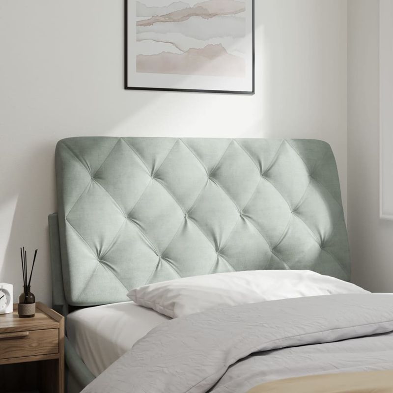 Casa si Gradina - Mobilier - Paturi si accesorii - Accesorii paturi - Tablie de pat Gri din beton 90 cm Lemn compozit - Infinity.ro