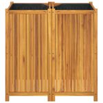 Casa si Gradina - Gradinarit si plante - Plante si ghivece - Ghivece si suporturi - Jardiniera de gradina cu captuseala, 100x50x100 cm, lemn acacia - Infinity.ro