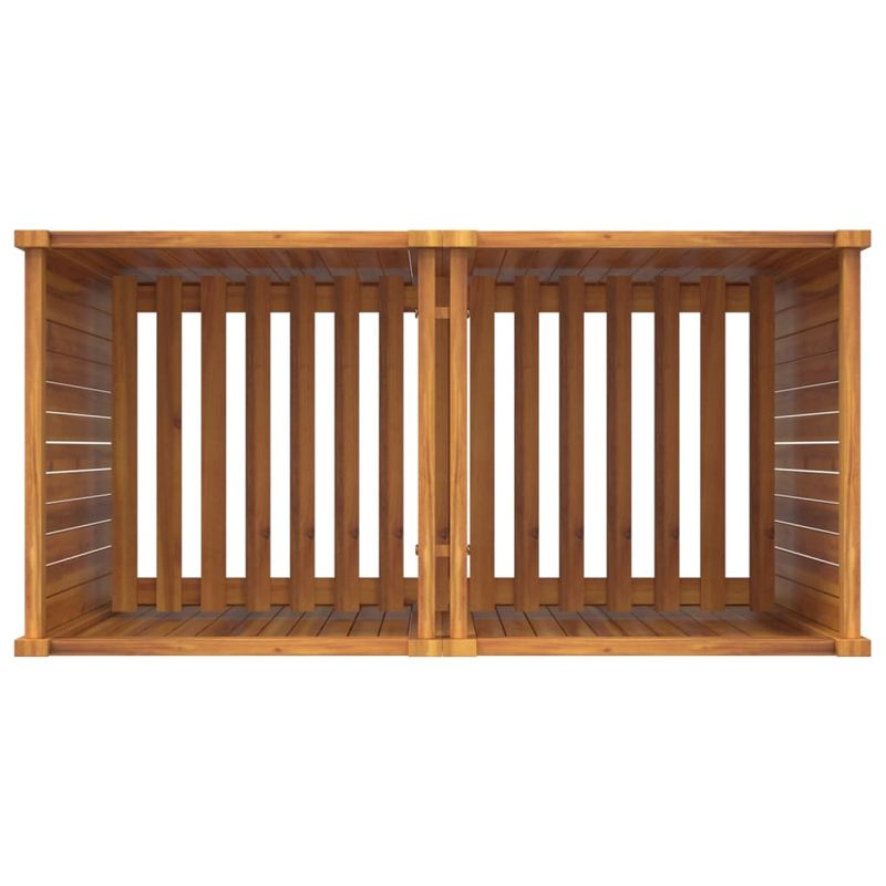 Casa si Gradina - Gradinarit si plante - Plante si ghivece - Ghivece si suporturi - Jardiniera de gradina cu captuseala, 100x50x100 cm, lemn acacia - Infinity.ro