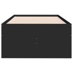 Casa si Gradina - Mobilier - Paturi si accesorii - Paturi - Cadru pat de zi cu sertare, negru, 90x200 cm, lemn prelucrat - Infinity.ro