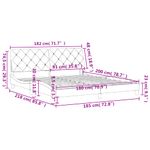 Casa si Gradina - Mobilier - Paturi si accesorii - Paturi - Cadru de pat cu tablie, albastru, 180x200 cm, catifea - Infinity.ro