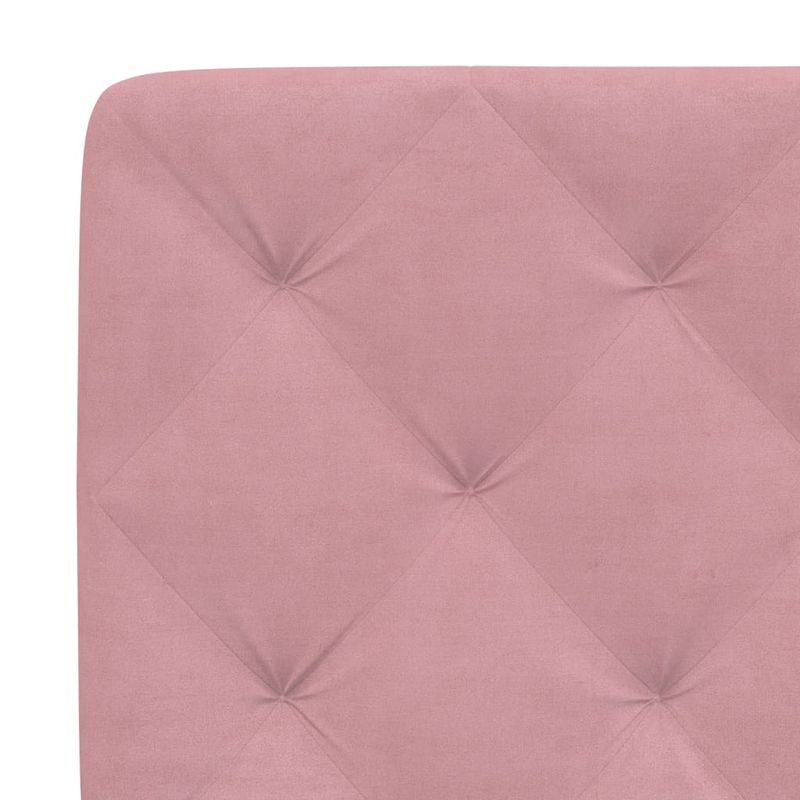 Casa si Gradina - Mobilier - Paturi si accesorii - Paturi - Cadru de pat cu lumini LED, roz, 160x200 cm, catifea - Infinity.ro