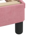 Casa si Gradina - Mobilier - Paturi si accesorii - Paturi - Cadru de pat cu lumini LED, roz, 160x200 cm, catifea - Infinity.ro