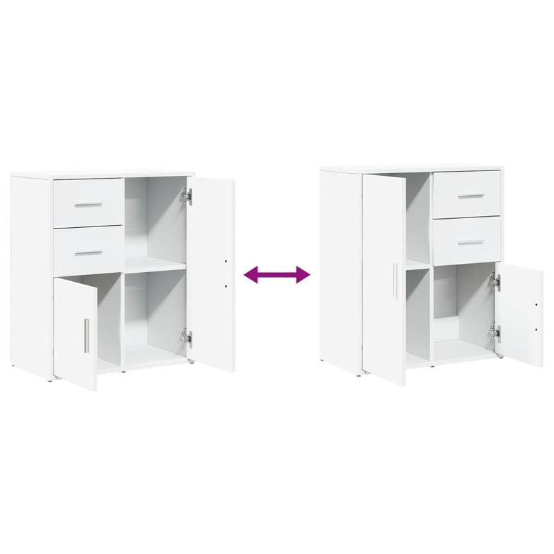 Casa si Gradina - Mobilier - Comode si corpuri - Comode - Dulap, alb, 60x31x70 cm, lemn prelucrat - Infinity.ro