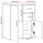 Casa si Gradina - Mobilier - Comode si corpuri - Comode - Dulap, alb, 60x31x70 cm, lemn prelucrat - Infinity.ro