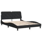Casa si Gradina - Mobilier - Paturi si accesorii - Paturi - Cadru de pat cu tablie, negru, 120x200 cm, catifea - Infinity.ro