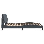Casa si Gradina - Mobilier - Paturi si accesorii - Paturi - Cadru de pat cu tablie, gri inchis, 140x200 cm, catifea - Infinity.ro
