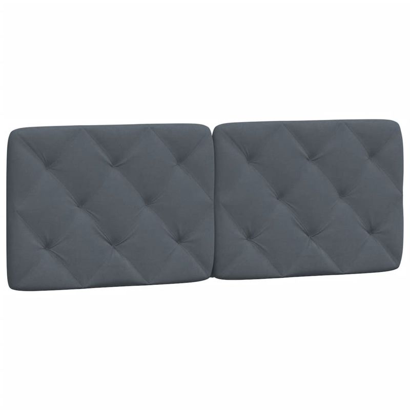 Casa si Gradina - Mobilier - Paturi si accesorii - Paturi - Cadru de pat cu tablie, gri inchis, 140x200 cm, catifea - Infinity.ro