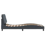 Casa si Gradina - Mobilier - Paturi si accesorii - Paturi - Cadru de pat cu tablie, gri inchis, 90x190 cm, catifea - Infinity.ro