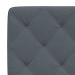 Casa si Gradina - Mobilier - Paturi si accesorii - Paturi - Cadru de pat cu tablie, gri inchis, 90x190 cm, catifea - Infinity.ro