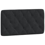 Casa si Gradina - Mobilier - Paturi si accesorii - Paturi - Cadru de pat cu tablie, negru, 100x200 cm, catifea - Infinity.ro
