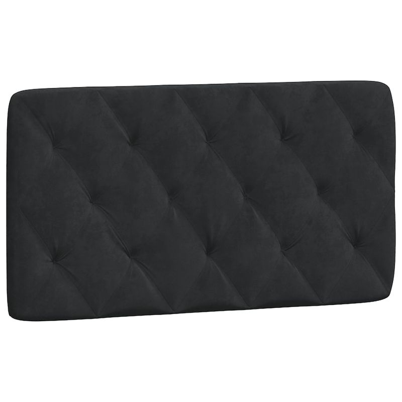 Casa si Gradina - Mobilier - Paturi si accesorii - Paturi - Cadru de pat cu tablie, negru, 100x200 cm, catifea - Infinity.ro