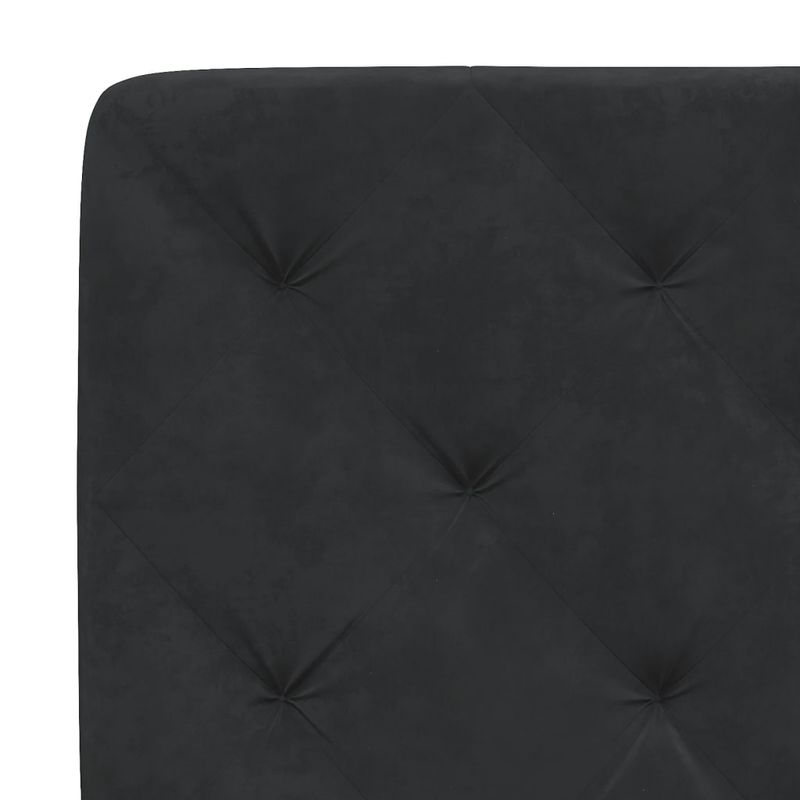 Casa si Gradina - Mobilier - Paturi si accesorii - Paturi - Cadru de pat cu tablie, negru, 100x200 cm, catifea - Infinity.ro