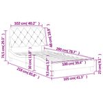 Casa si Gradina - Mobilier - Paturi si accesorii - Paturi - Cadru de pat cu tablie, negru, 100x200 cm, catifea - Infinity.ro