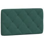 Casa si Gradina - Mobilier - Paturi si accesorii - Paturi - Cadru de pat cu tablie, verde inchis, 90x190 cm, catifea - Infinity.ro